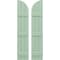 Ekena Millwork Americraft 3-Board (3 Batten) Wood Joined Board-n-Batten Shutters w/ Arch Top, ARW401BQ311X75SGH, PR ARW401BQ311X75SGH - alternate 1